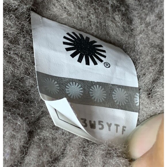 UGG Women Classic Femme Short Slate Wedge Boots Size 7 Gray Suede Sheepskin - Picture 12 of 14